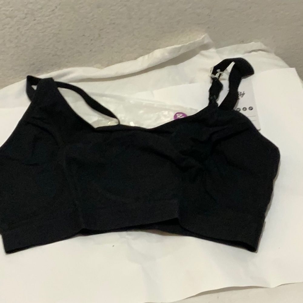 Lupantte black nursing bra, pumping bra new with tags size 40